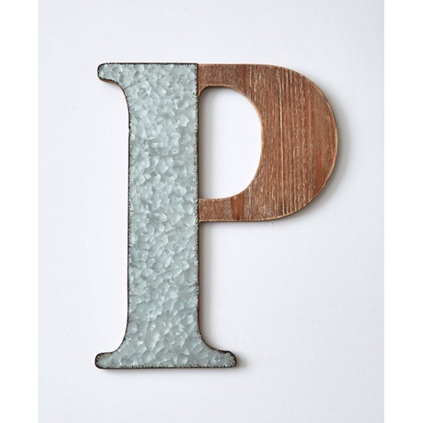 Wood & Metal Decorative Wall LettersP