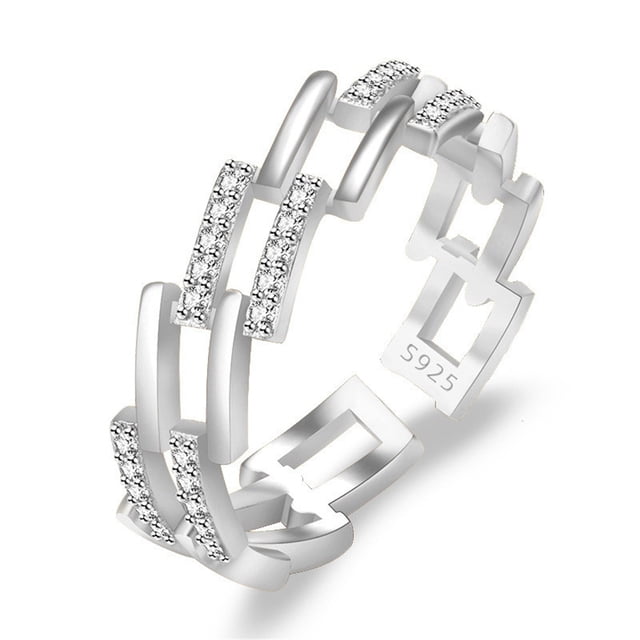 Guardurnaity Anillo Irregular para mujer, anillos de apertura ajustables de aleación de Zinc, decoraciones de mano para citas, joyería para madre Ropa, zapatos y accesorios Miscelánea