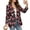 Butterfly Flower, variant on FOR U DESIGNS Womens Button Blazer Business Casual Suit Jacket House Trees Toile De Jouy Print, Open Front Jacket, Lapel Collar, Lightweight Blazer for Work Office Casual Travel Daily Wear