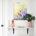 thumbnail image 4 of Canvas Wall Art Purple Flower Canvas Art Print Spring Watercolor Purple Lavender Floral Leaf Gradient Yellow Pictures Wall Decor for Living Room Artwork Decorations Framed Ready to Hang 8"x12", 4 of 9