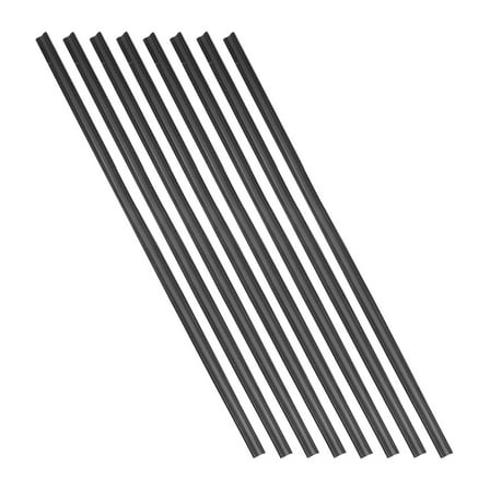 MIPCASE 8Pcs Wiper Rubber Strip Car Wiper Strips Black for Automotive Maintenance