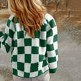 thumbnail image 3 of Fatuov Women's Plaid Coat Winter Warm Cozy Coats with Pocket Lightweight Long Sleeve Fleece Outdoor Shirts Green XL, 3 of 4