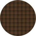 thumbnail image 1 of Ahgly Company Indoor Round Patterned Saddle Brown Area Rugs, 7' Round, 1 of 6