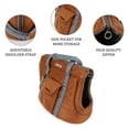 thumbnail image 6 of Small Pet Carrier for Small Dogs and Cats - Washable Semi-Open Pet Travel Tote Bag - Adjustable Strap Pet Carrier for Cat Travel Bag - 9.8 x 15.7 x 13 Inch - Camel, 6 of 7
