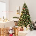 thumbnail image 2 of Goplus Christmas Tree Artificial Premium Hinged Spruce Full Tree with Solid Metal Stand (7.5 feet, Classic Series), 2 of 8