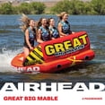 thumbnail image 3 of Airhead Great Big Mable 1-2 Rider Chariot Towable Tube for Boating, Dual Tow Points, 3 of 6
