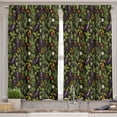 thumbnail image 3 of Ambesonne Vegetables Valance & Curtain 3 Pcs Set, Eat Your Veggies Theme, 55"x36", Orange Fern Green Black, 3 of 7