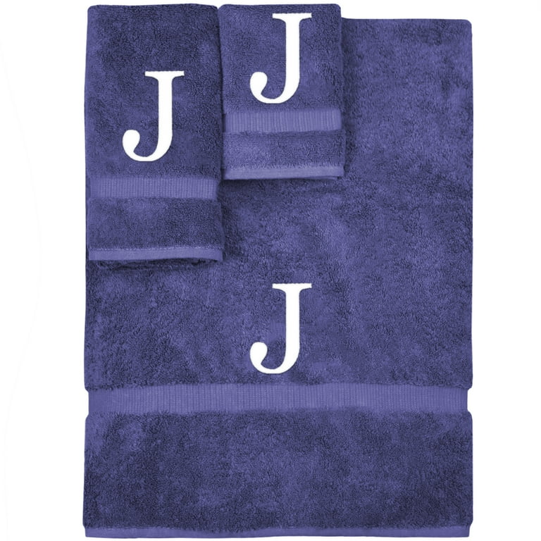 Decorative and Monogrammed Hand Towels for Bathroom Kitchen Makeup | Personalized Gift for Wedding-Bridal | Luxury Turkish Towel | Spa, Set of 2