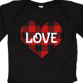 thumbnail image 4 of Inktastic Valentine Buffalo Plaid Love Boys or Girls Long Sleeve Baby Bodysuit, 4 of 5