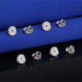 thumbnail image 3 of 4 Pairs Large Earring Backs,925 Sterling Silver Earring Backs for Studs,8mm Adjustable Hypoallergenic Earring Backs Locking Fit 0.028-0.039inch Post(White), 3 of 5
