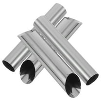 HONMEET 4-Pack Cannoli Forms Round Baking Molds Metal Horn Tubes 4.7 x 1 x 1 Inches Dessert