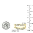 thumbnail image 4 of Dazzlingrock Collection 0.40 Carat (ctw) 14K Round Cut Diamond Wedding Swirl Enhancer Guard Double Ring, Yellow Gold, Size 7.5, 4 of 4