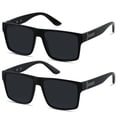 thumbnail image 1 of Gafas de Sol Cuadradas Grandes LYZOIT con Protección UV400 Negras, 1 of 6