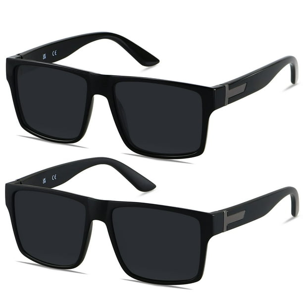 Gafas de Sol Cuadradas Grandes LYZOIT con Protección UV400 Negras