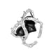 thumbnail image 2 of HomeKingdee Ladies Fashion Open Hollow Out Heart Ring - Alloy Silver-Plated Fashion Jewelry for Daily Wear and Gifts, 2 of 9
