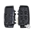thumbnail image 2 of SharkTRUE Premium 5-Button Remote Key Shell for Land Rover & Range Models 2011-2019, ABS+Metal Black & Silver Case, 2 of 8