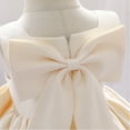 thumbnail image 6 of IBTOM CASTLE Flower Girl Dress Satin Bowknot Tutu Wedding Bridesmaid Christening Pageant Birthday Party Evening Prom Gown 9-10 Years Champagne, 6 of 9
