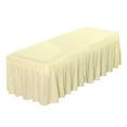 thumbnail image 3 of Drap-housse de Table de Massage Cosmétique avec Trou Beige-180x60cm, 3 of 7