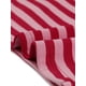 thumbnail image 5 of Top sin mangas de verano sin mangas con tirantes finos y tirantes finos con lazo a rayas arcoíris para mujer Rosa Rojo M, 5 of 5