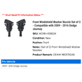 thumbnail image 3 of Front Windshield Washer Nozzle Set of 2 - Compatible with 2009 - 2016 Dodge Journey 2010 2011 2012 2013 2014 2015, 3 of 3