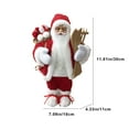 thumbnail image 3 of Wovilon Christmas 12 Inch Santa Claus Doll Standing Santa Claus Doll Window Decoration Supplies Gift, 3 of 6