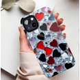 thumbnail image 5 of Heart Design Sparkling Hearts Stylish Durable Shatterproof Phone Case for iPhone - Perfect for Couples & Valentine's Day, Compatible with iPhone 11/12/13/14/15/16 (Pro Max/Plus), 5 of 9