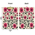 thumbnail image 5 of FORMRS Acrylic Clipboard with Low Profile Clip Standard A4 Letter Size, 12.5" x 9", Pink Flowers, 5 of 8