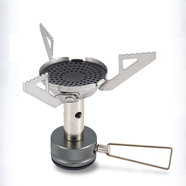 BEADCEST Réchaud de Randonnée en Alliage d'Aluminium pour Cuisson Extérieure Argent 1 Ensemble