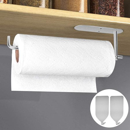 Kitchen Roll Paper Holder Wall or Door Mounting & Cupboard Chef Aid 