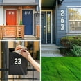 thumbnail image 5 of 4 Inch White Metal Letters, Modern House Numbers for Outside, White Door Mailbox Numbers, Metal House Address Letter and Number for Office Apartment Outside (4), 5 of 6