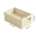 thumbnail image 4 of Outoloxit Multi-Size Fabric Clothing Storage Box with Clear Window and Lid for Wardrobe Organization, Foldable Dust-Proof Storage Bins for Pants Shirts Sweaters, 4 of 8