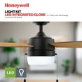 thumbnail image 6 of Honeywell Barcadero 44'' Black Modern LED Reversible Ceiling Fan with Pull Chains, 6 of 14