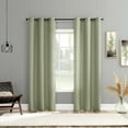 thumbnail image 5 of No. 918 Landon Textured Semi-Sheer Grommet Curtain Panel, 40"W X 84"L, Sage Green, 5 of 7