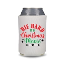 Christmas Can Coolers, Die Hard Is A Christmas Movie Coolies, Christmas Party Favors, Christmas Gift, Holiday Beer Huggers, White Elephant Gift