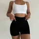 thumbnail image 4 of Gibobby Yoga leggings cortos Pantalones cortos de mujer Pantalones cortos de entrenamiento Pantalones cortos de yoga de cintura alta sin costuras(Negro,G), 4 of 5