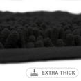 thumbnail image 3 of Hitime Soft Chenille Bath Rug Mat 24" x 36" Quick Dry Machine Washable Bathroom Runner - Ultra Absorbent Non-Slip Backing - Black, 3 of 11