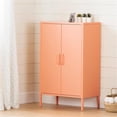 thumbnail image 2 of Trent Home Modern Metal 2-Door Accent Cabinet in Pale Orange, 2 of 5