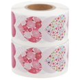 thumbnail image 1 of 2 Rolls Love Heart Stickers Valentine's Day Gift Sealing Stickers Label Sticker, 1 of 3