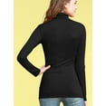 thumbnail image 4 of Made by Johnny Women's Long Sleeve Ribbed Turtleneck Pullover Sweater XXXL BLACK, 4 of 6