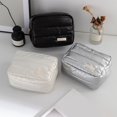 thumbnail image 2 of InsCrazy Makeup Bag for Women, Waterproof Cosmetic Organizer Oversized Toiletry Bag Travel Bag Soft Fabric Womens Handbag Purses Wallet, 2 of 7