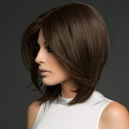 YHAIOGS as I Am Color Women's Fashion Wig Silver Synthetic Hairshort Wigs hair Wave Wig