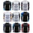 thumbnail image 2 of Camiseta de manga larga Rashguard para hombre, camisetas de BJJ, Muay Thai, camisetas de compresión de Jiu Jitsu y MMA, ropa deportiva, camisetas de boxeo para gimnasio, 2 of 4