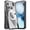 Black, variant on LHNUNP Magnetic Phone Case for Nothing Phone3, Matte Back with Aluminum Alloy Frame, Graphene Cooling Technology, Shockproof Slim Protective Cover, Silver