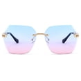 thumbnail image 2 of Gafas de sol FEISEDY Clásicas sin montura modelo B2567 con armazón metálico para mujer, 2 of 7