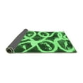 thumbnail image 2 of Ahgly Company Indoor Round Abstract Emerald Green Modern Area Rugs, 8' Round, 2 of 4