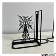thumbnail image 2 of Craftnamesign Custom Ham Radio Metal Bookends, Ham Radio Bookshelf Decor, Book Stand, 2 of 4