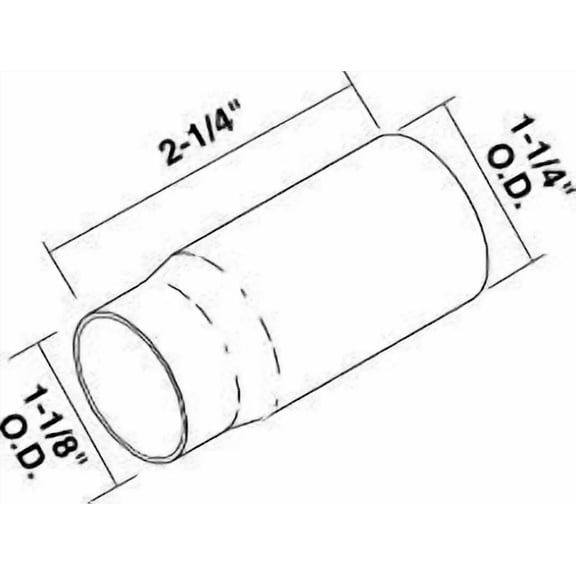 Proplus 555881 1-1/8 in. x 2.25 in. Metal Escutcheon