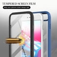 thumbnail image 3 of iPhone SE 2020 Case/ iPhone 8 Case / iPhone 7 Case/ iPhone 6 Case with Built-in Screen Protector, Dteck Full Body Protection Hybrid Rugged Shockproof Case Transparent Clear PC Back Cover, Blue, 3 of 6