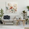 thumbnail image 3 of Stupell Industries Beige Flowers Red Detail Botanical & Floral Painting Gallery Wrapped Canvas Art Print Wall Art, 36 x 36, 3 of 8