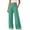 *Green, variant on ClodeEU Women's High Waist Side Button Wide Leg Pants ,Casual Loose Palazzo Trousers with Pockets ,Women's Plus L